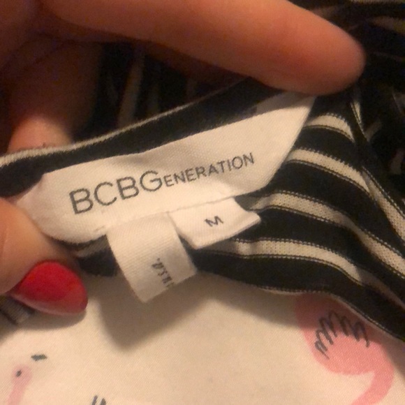 BCBGeneration Black & White Open Back Tank - Picture 4 of 4